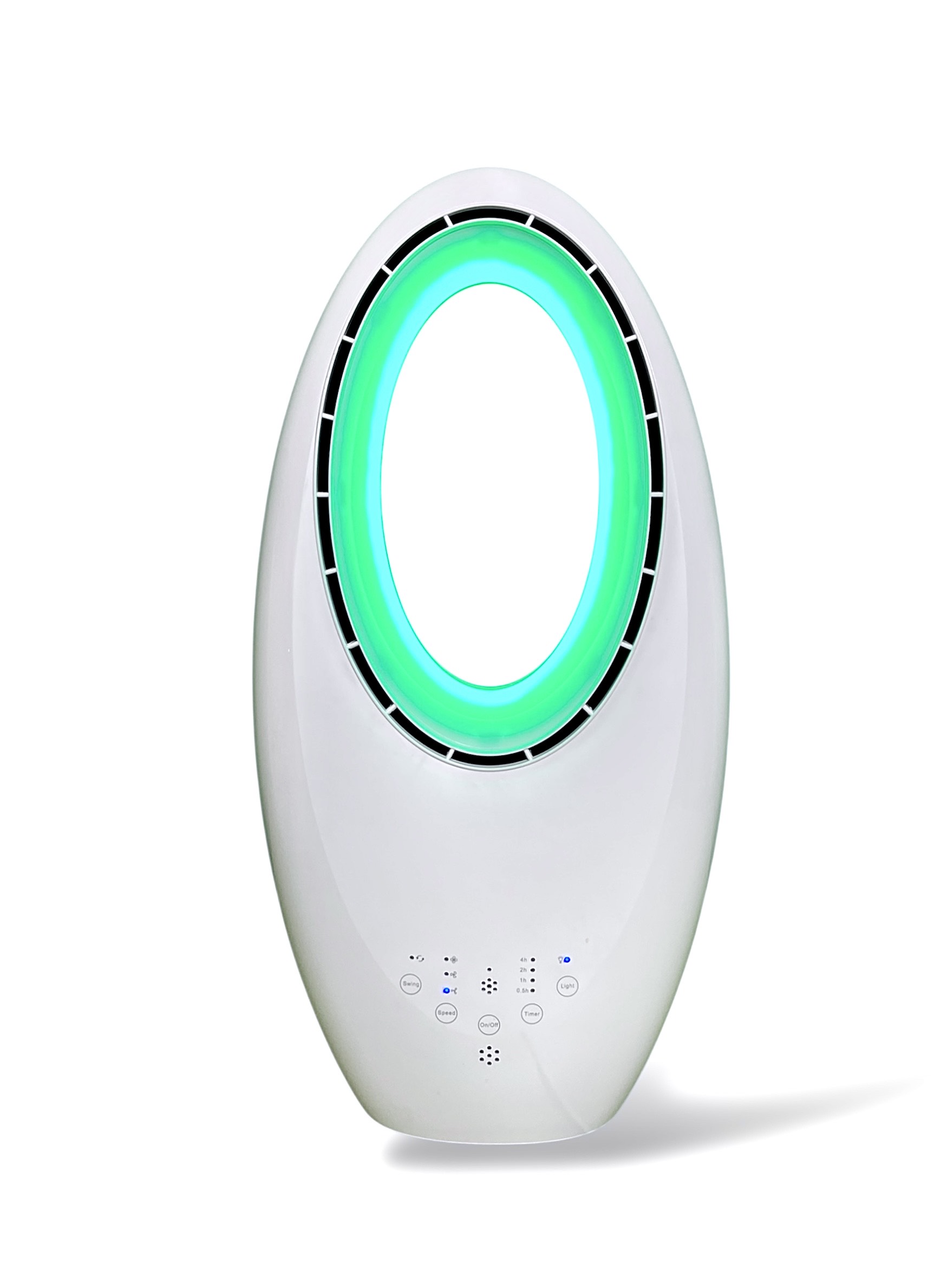 Ventilador sin aspas moderno con luz LED